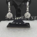 Sterling silver pretty woman stud earrings