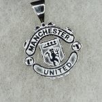 Sterling silver Manchester United pendant