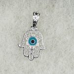 Sterling silver Hamsa/Hand of Fatima pendant