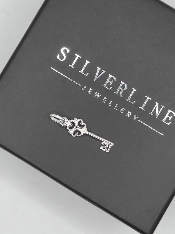 Sterling silver 21st birthday key pendant