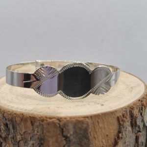 Sterling silver adjustable baby bangle