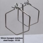 50mm hexagon stainless steel hoops