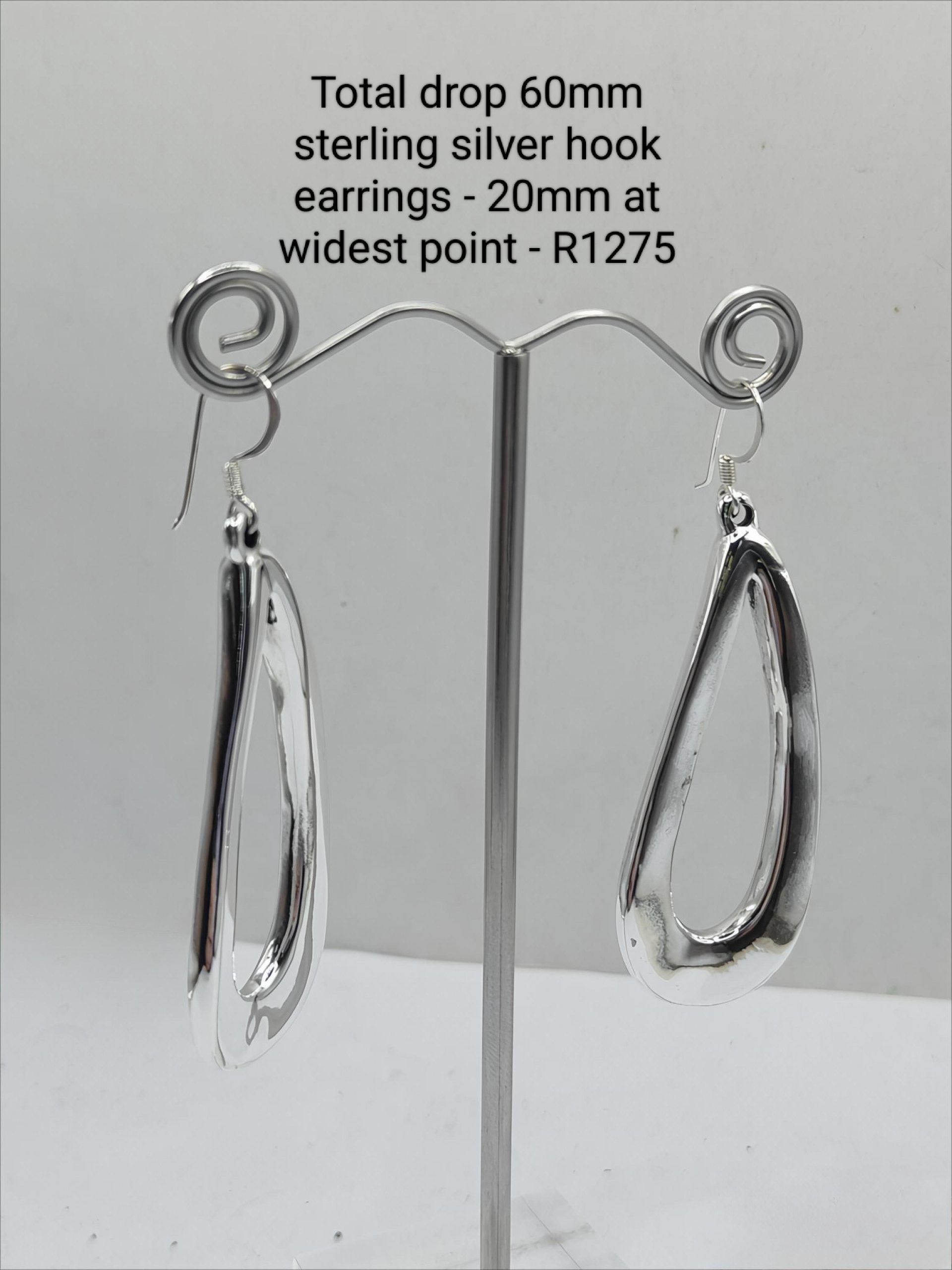 Sterling silver chunky earrings